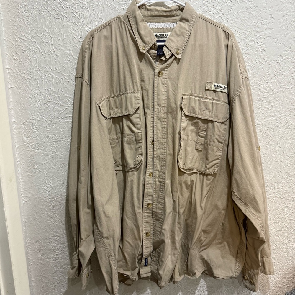 Magellan Outdoors Button Down Long Sleeve Shirt Size 3X